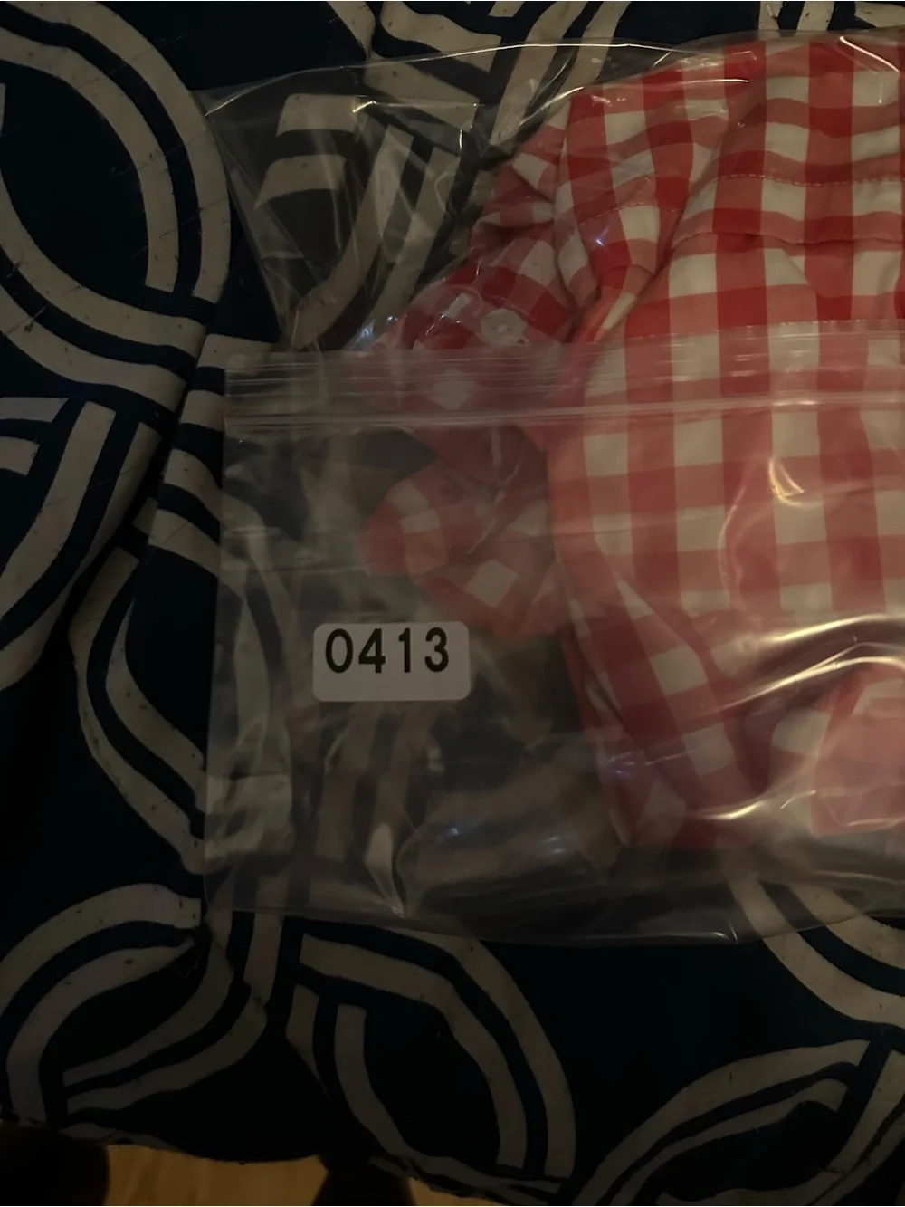 J. Crew Red and White Gingham Button-Down Shirt